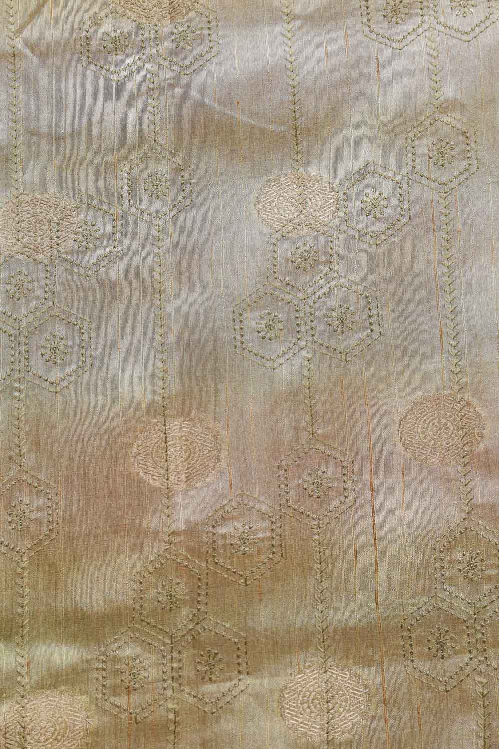 Pista Green Semi Jute Saree