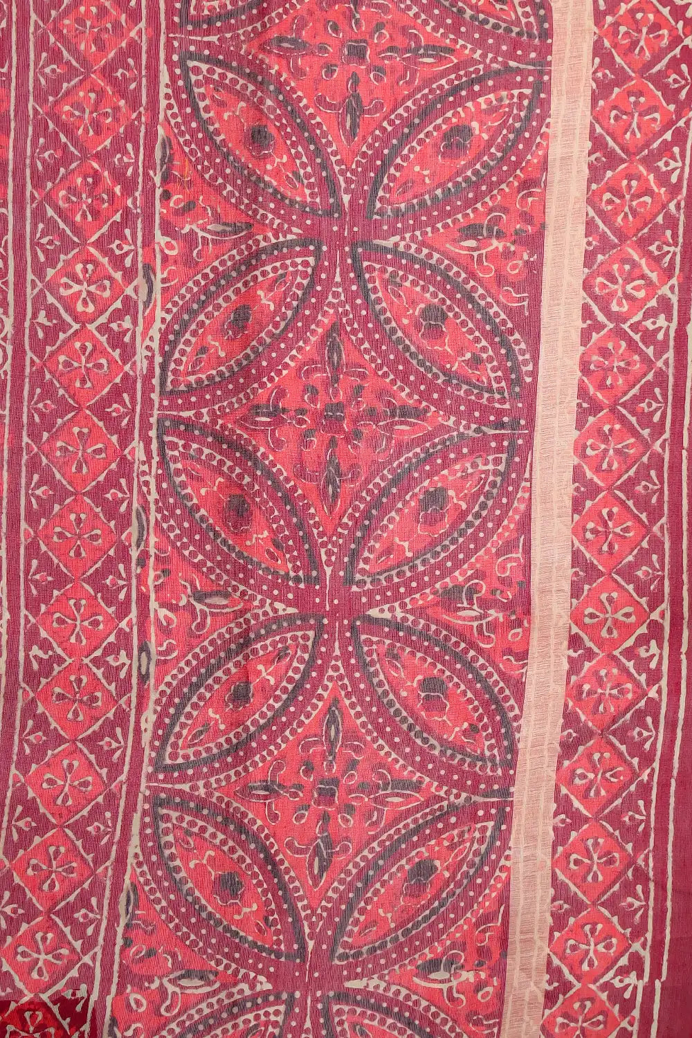 Maroon Chanderi Silk Saree