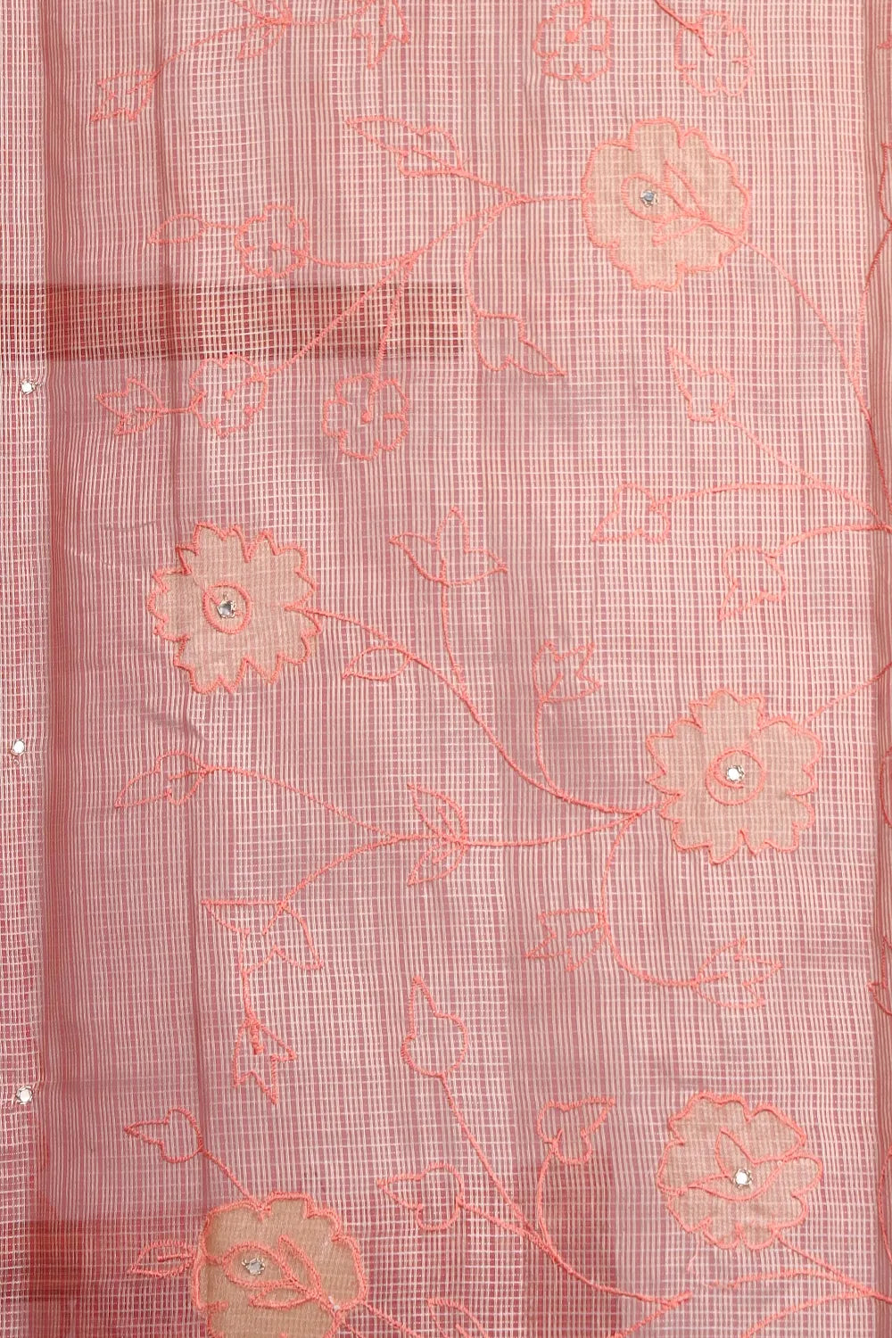 Onion Pink Semi Tissue Saree