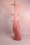 Onion Pink Semi Tissue Saree
