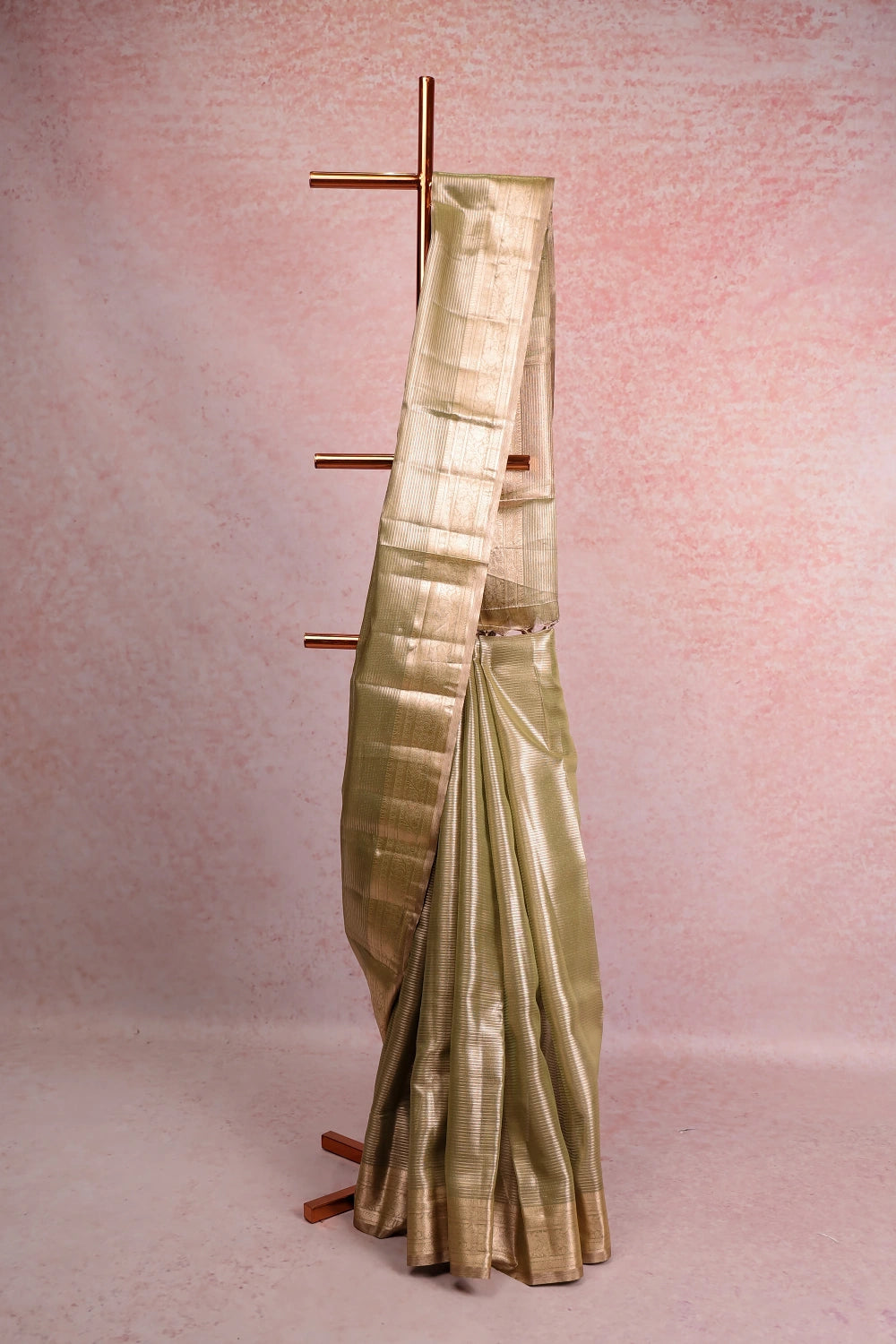 Mehandi Green Semi Tissue Saree