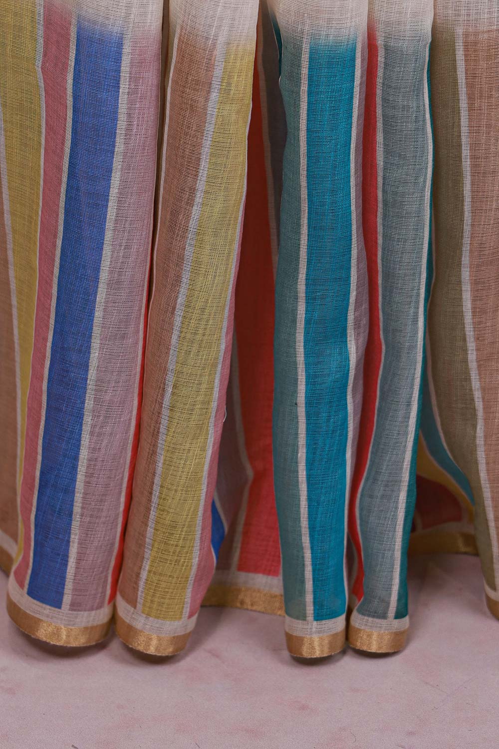 Off White Cotton Saree