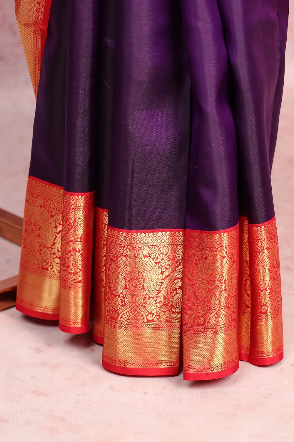 Violet Kancheepuram Silk Saree