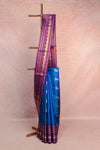 Peacock Blue Kancheepuram Soft Silk Saree
