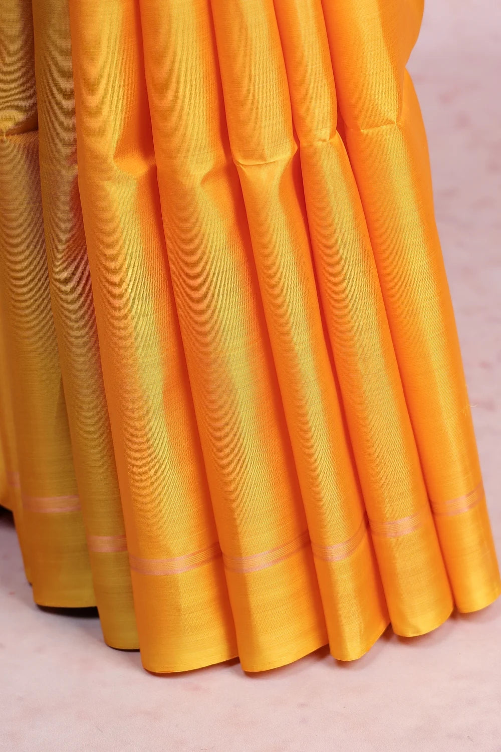 Yellow Kancheepuram Soft Silk Saree