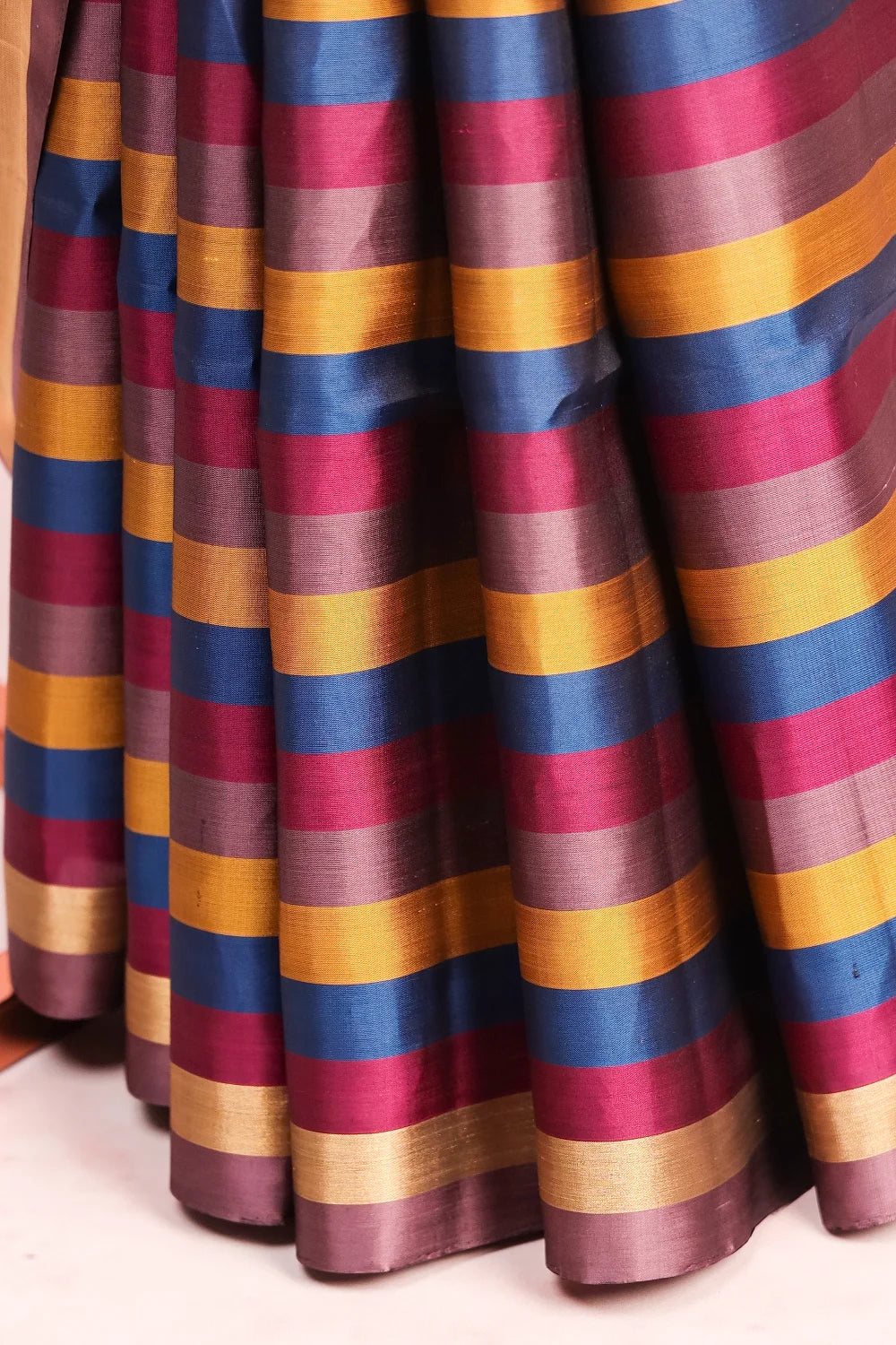 Multi Color Kancheepuram Soft Silk Saree