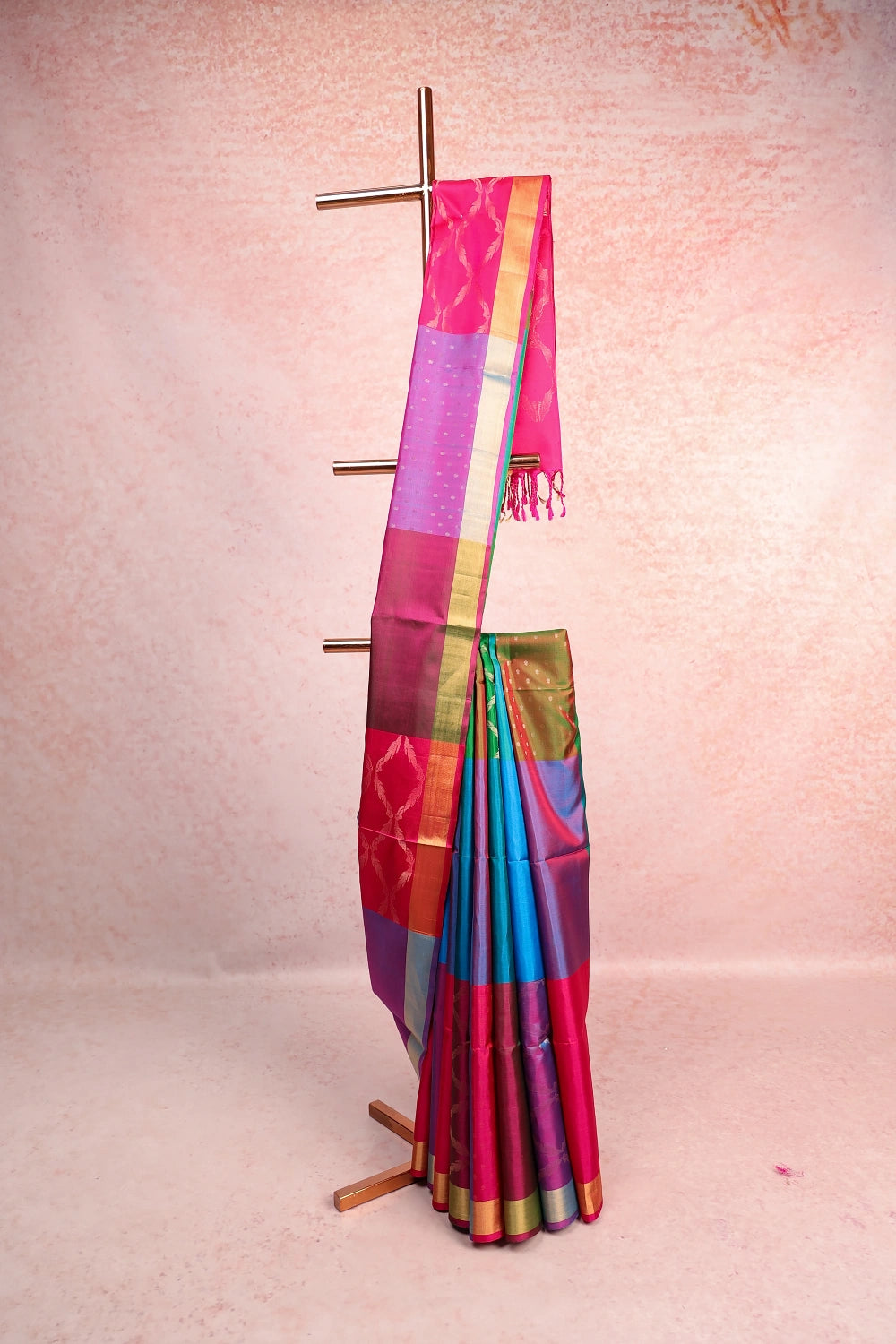 Multi Color Kanchi Soft Silk Saree