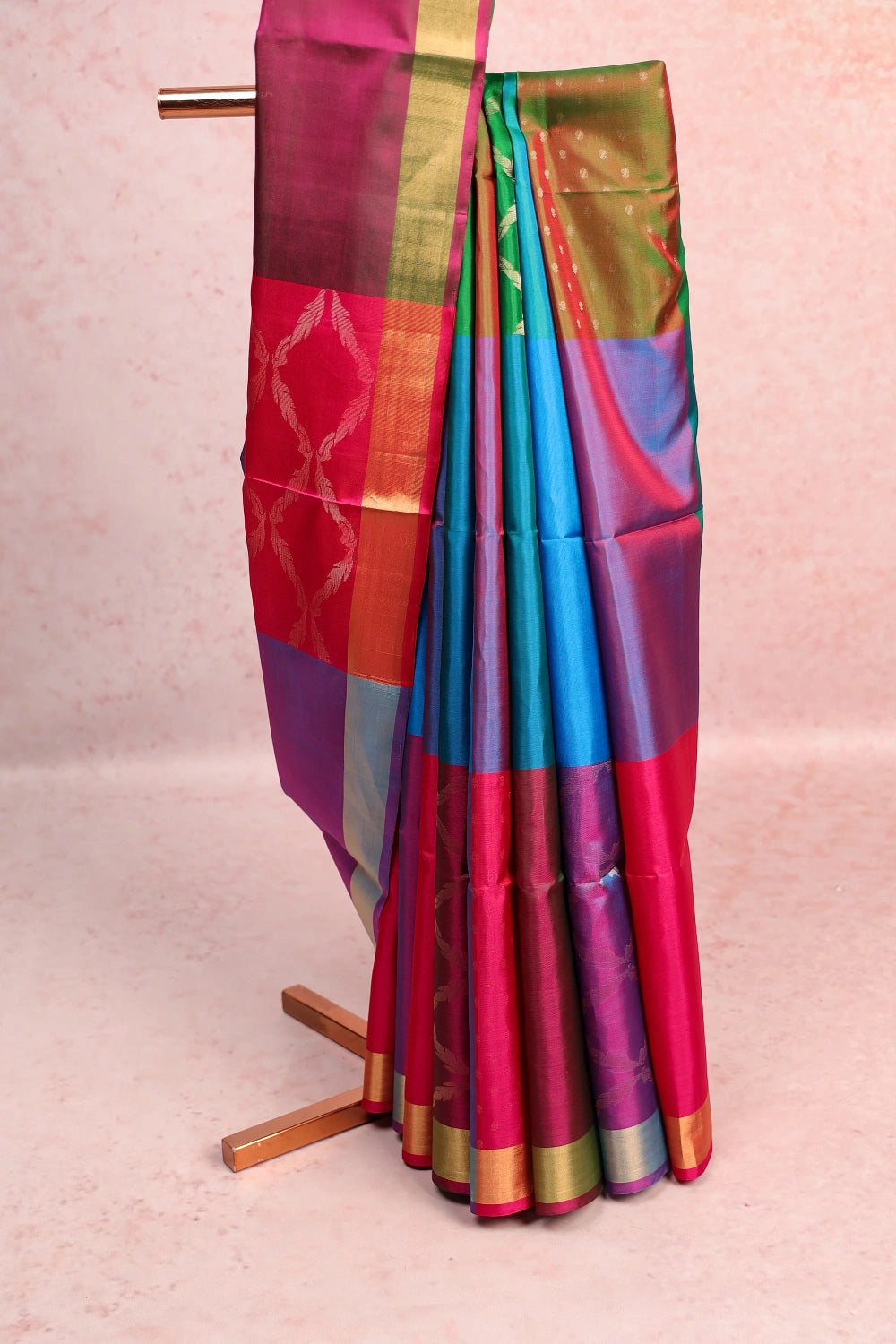 Multi Color Kanchi Soft Silk Saree