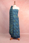 Blue Cotton Printed Unstitched Churidhar Material