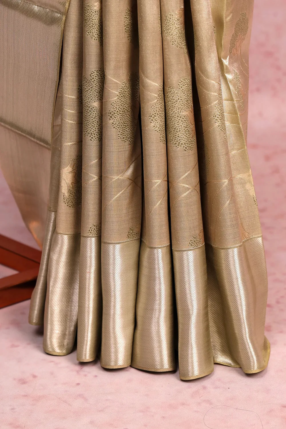 Pista Green Kancheepuram Silk Saree