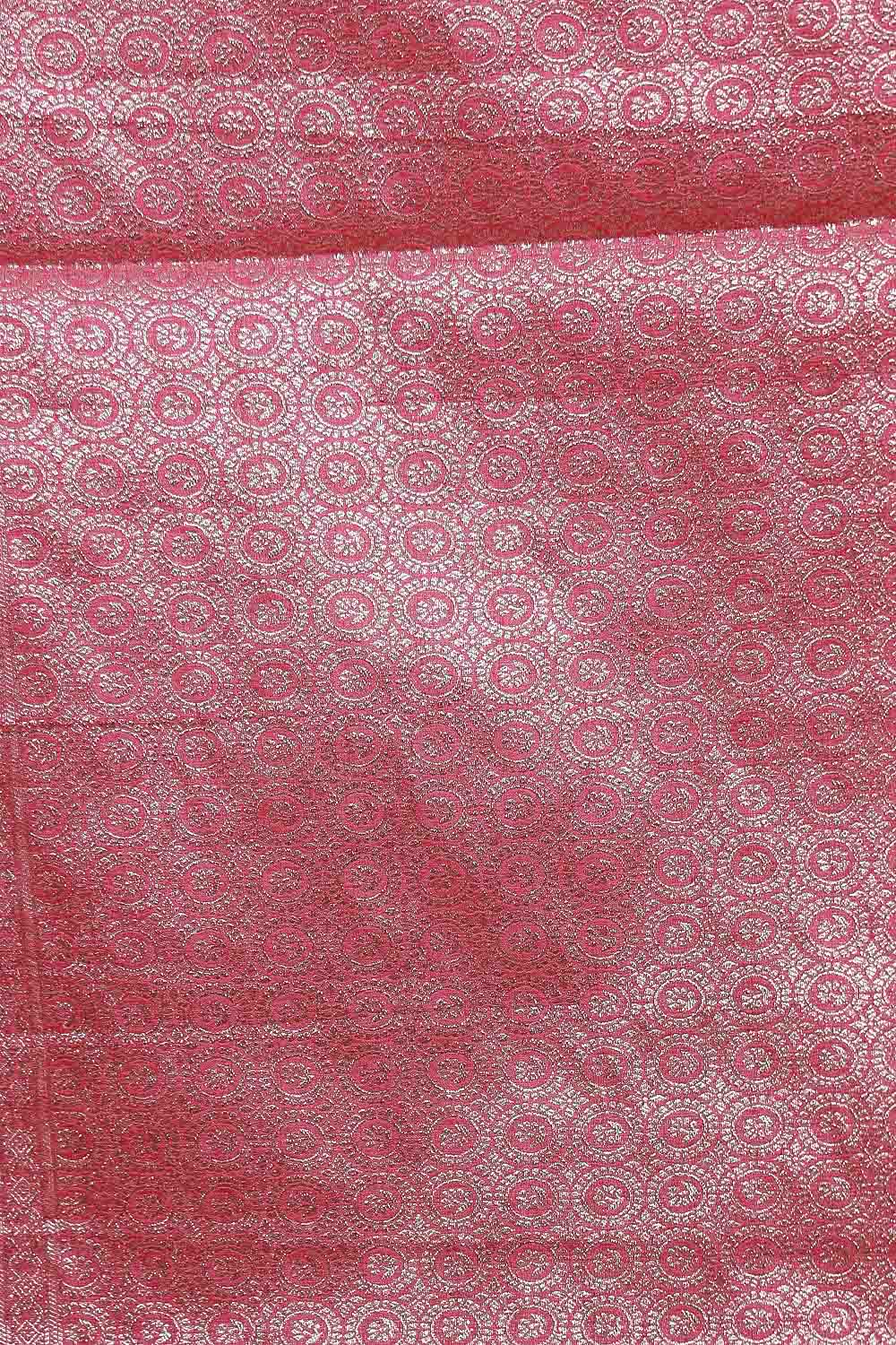 Onion Pink Semi Jute Saree