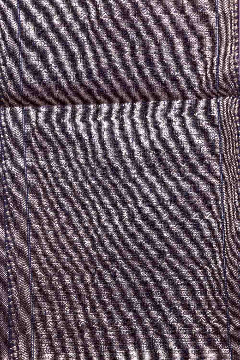 Navy Blue Semi Jute Saree