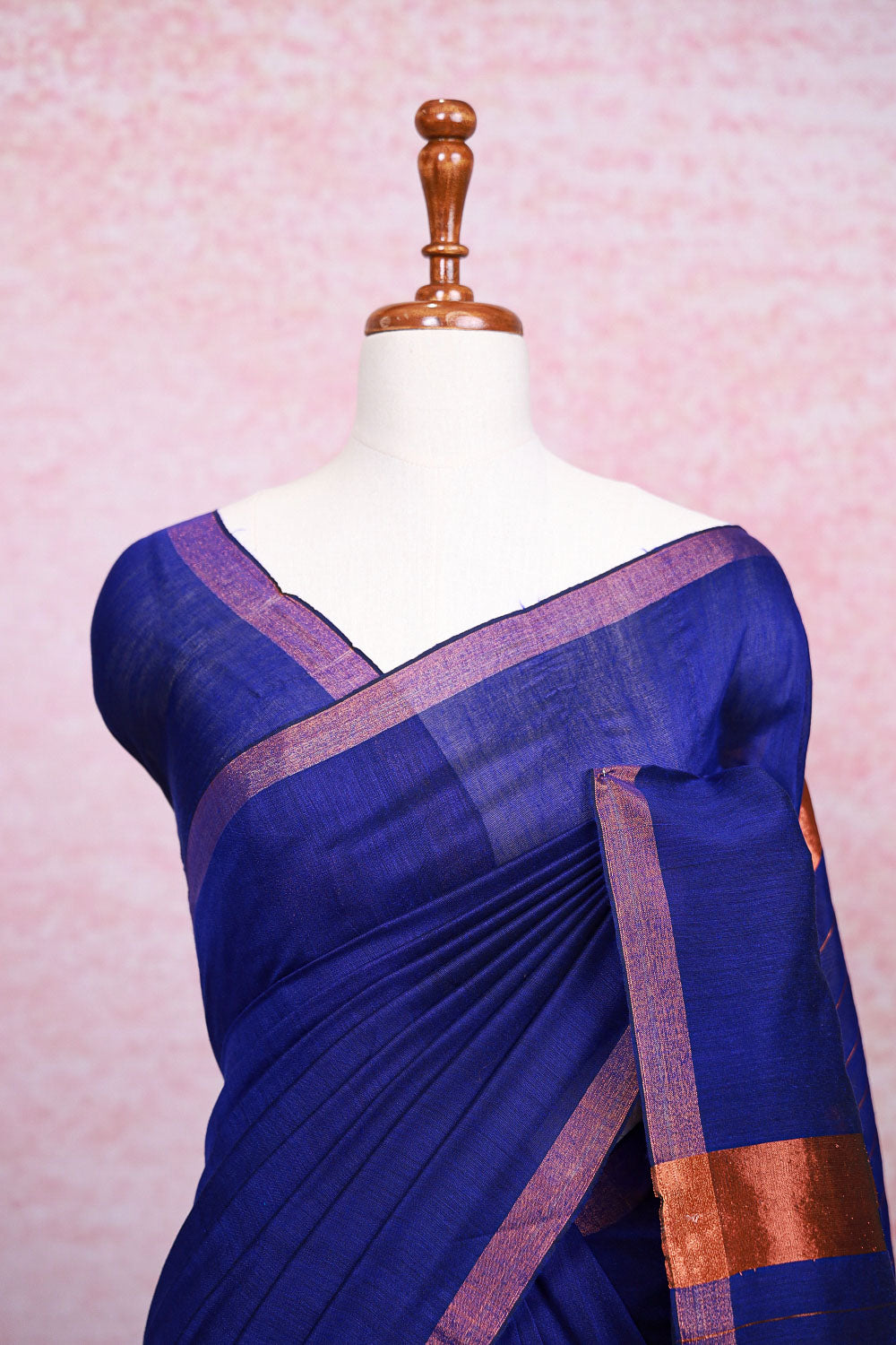Blue Cotton Saree