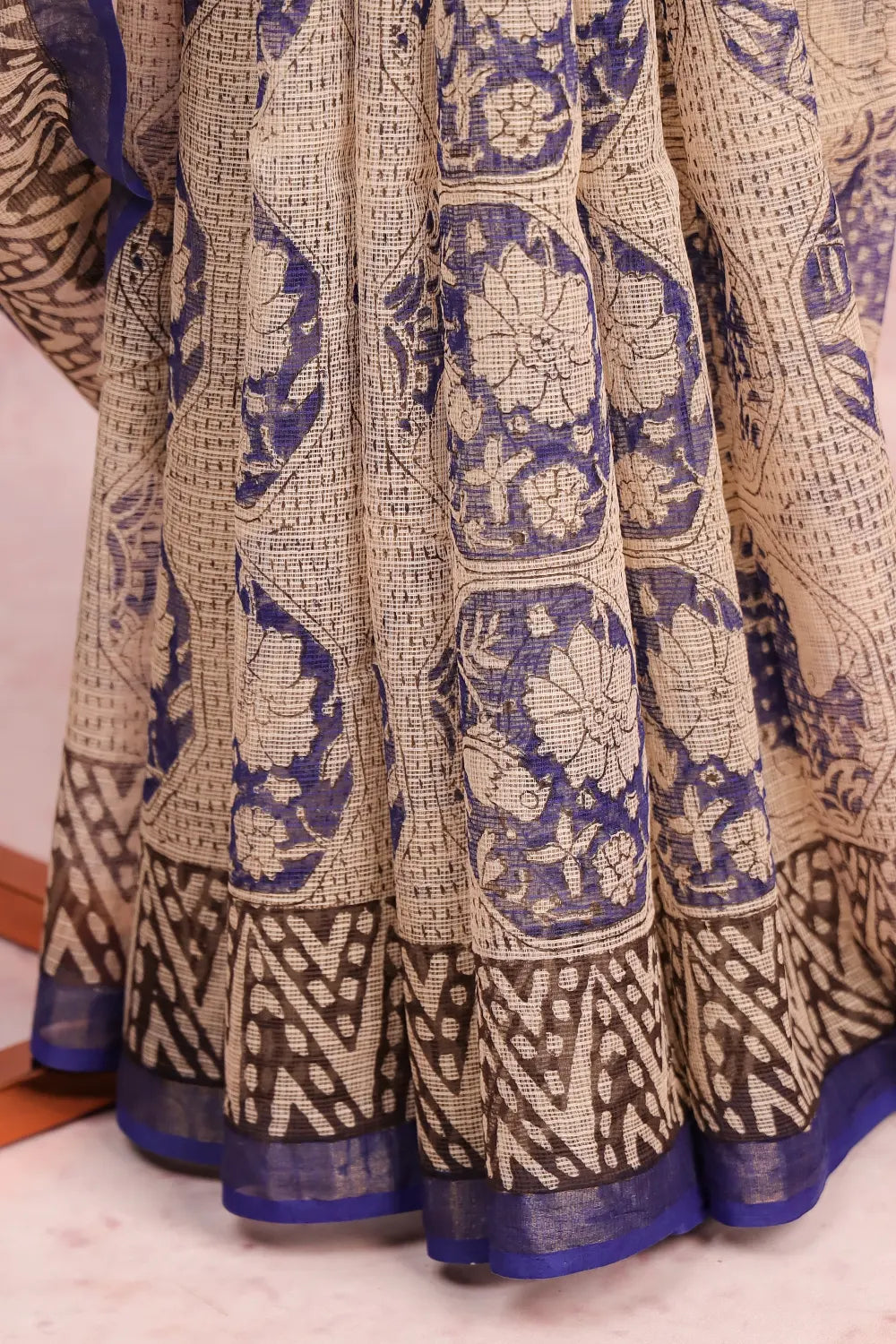 Cream Silky Kota Saree