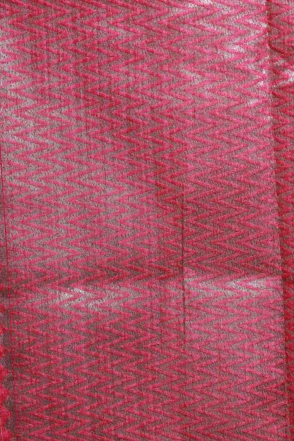 Wine Semi Tussar Saree