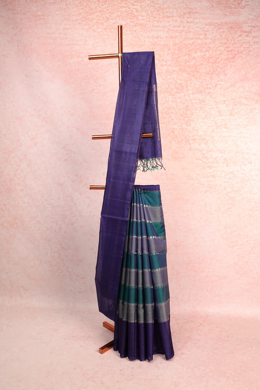 Multi Color Kora Silk Saree