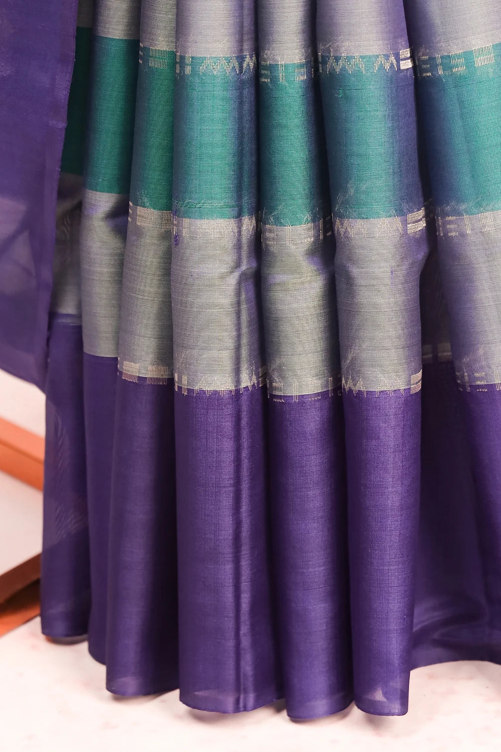 Multi Color Kora Silk Saree