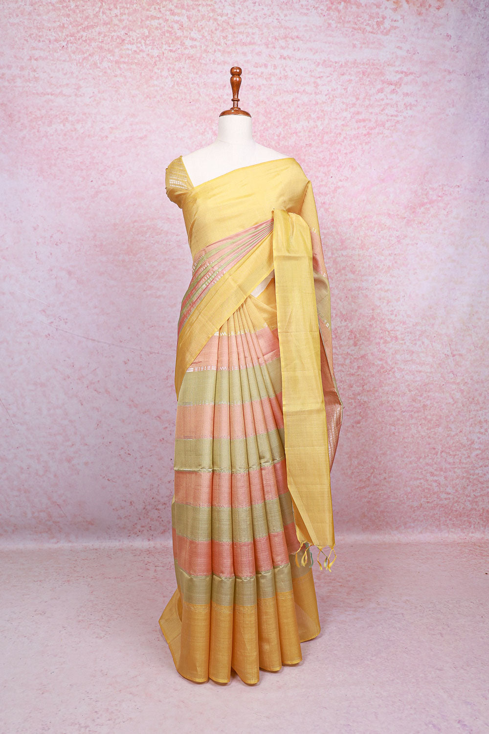 Multi Color Kora Silk Saree