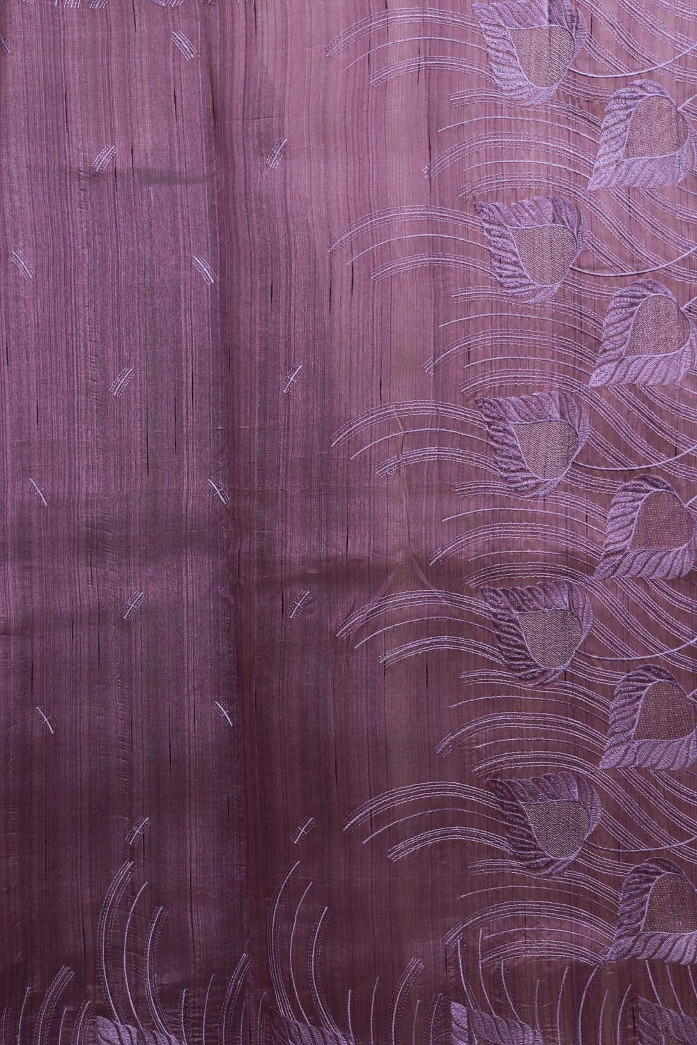 Lavender Semi Tussar Saree