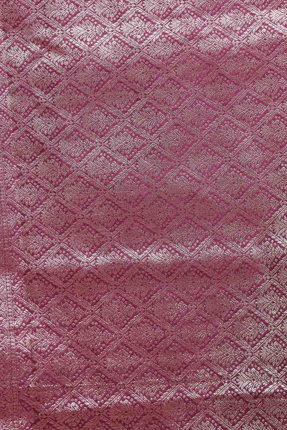 Wine Semi Jute Saree