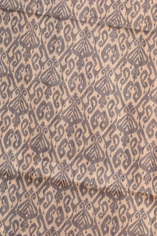Sandal Semi Tussar Saree
