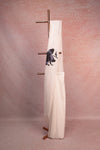 White Semi Tussar Saree