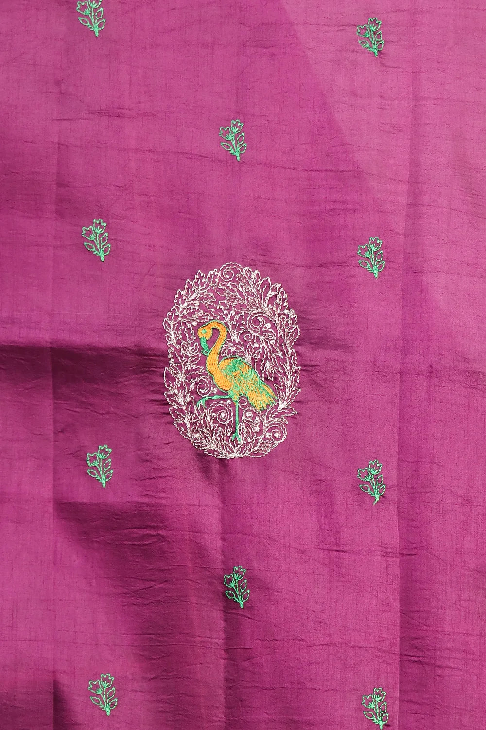 Violet Semi Tussar Saree