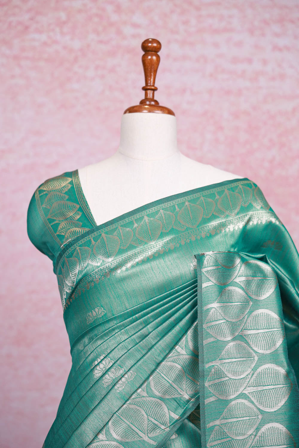 Light Green Semi Tussar Saree - Seematti