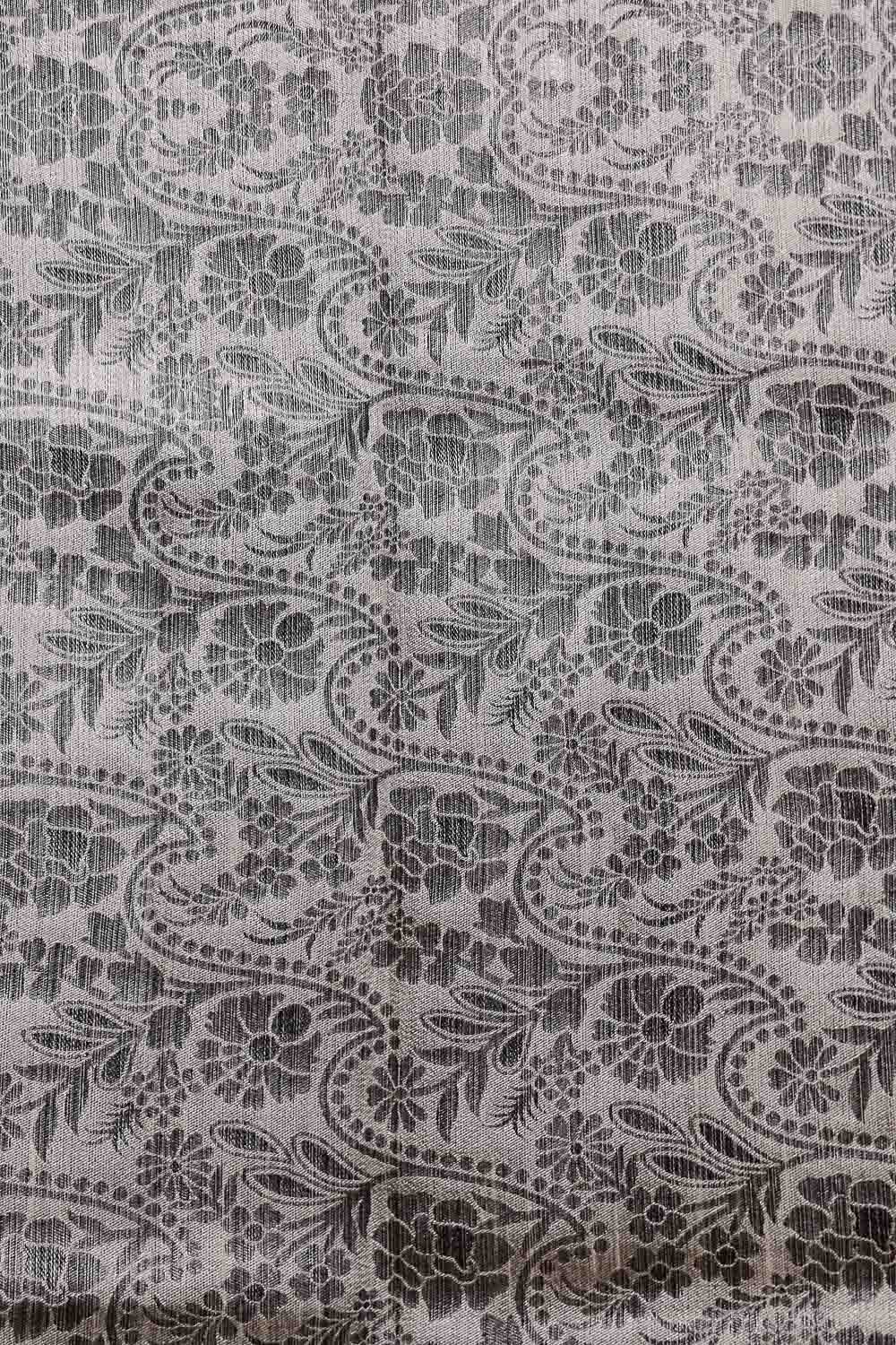 Cream Semi Tussar Saree