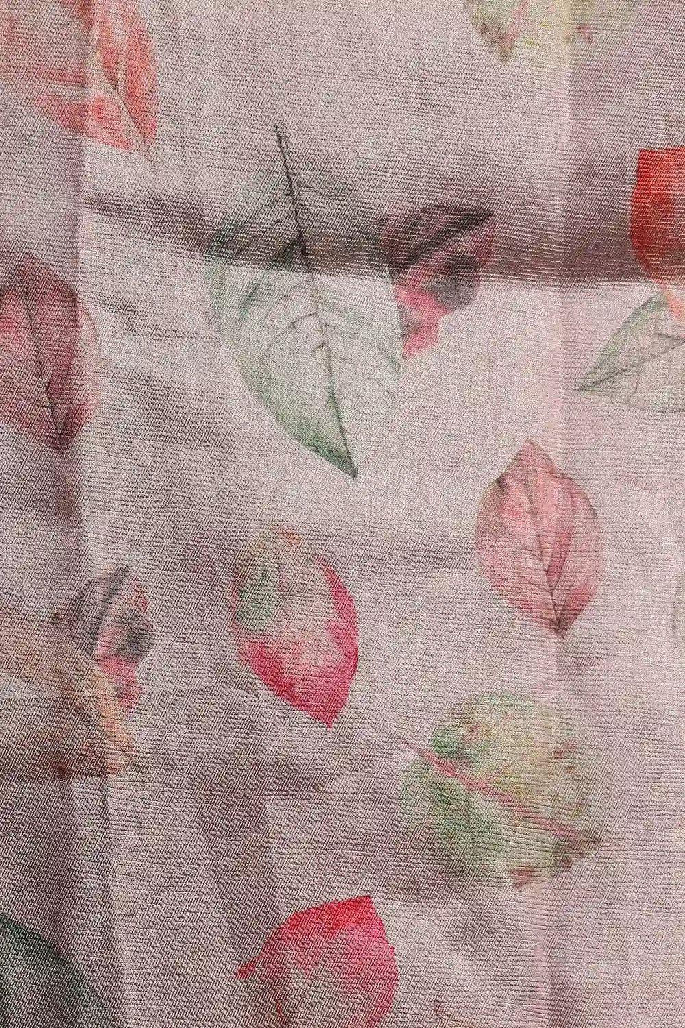 Light Pink Semi Tussar Saree