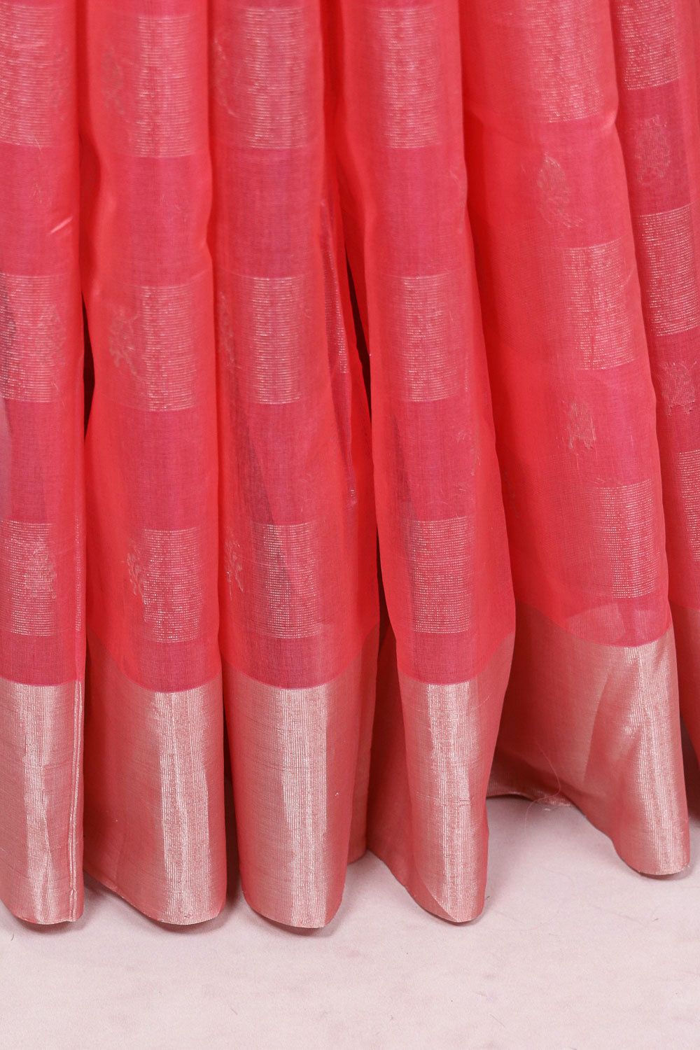 Pink Cotton Silk Saree