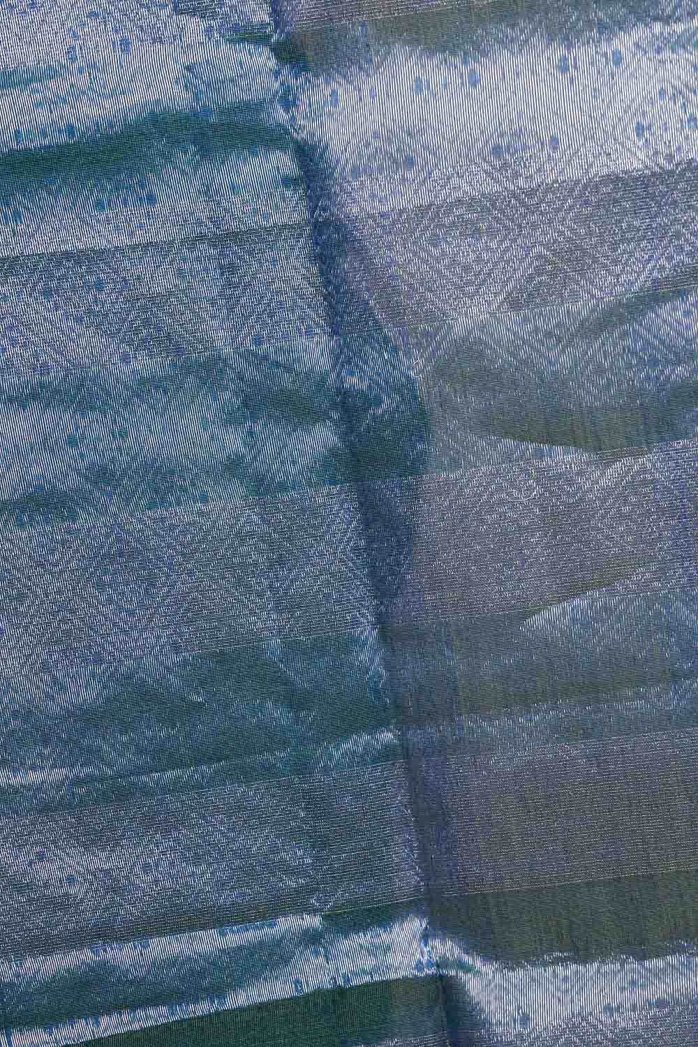 Peacock Green Cotton Silk Saree
