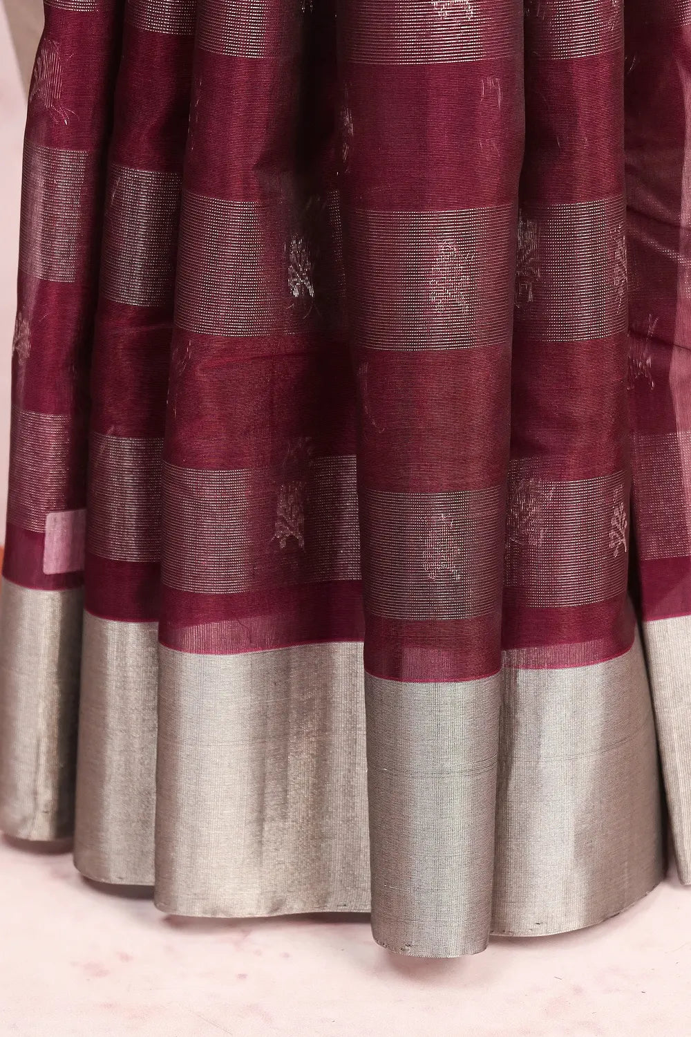 Wine Pavithra Silk Saree