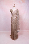 Cream Semi Tussar Saree