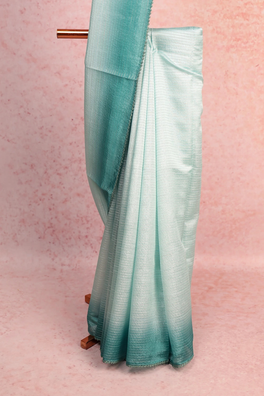 Sea Blue Semi Silk Saree
