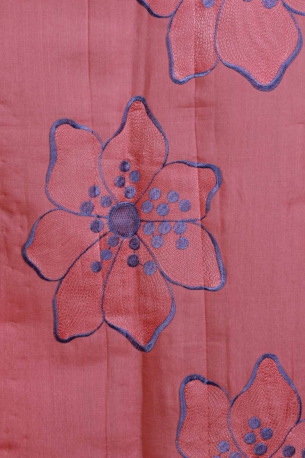 Pink Semi Tussar Saree