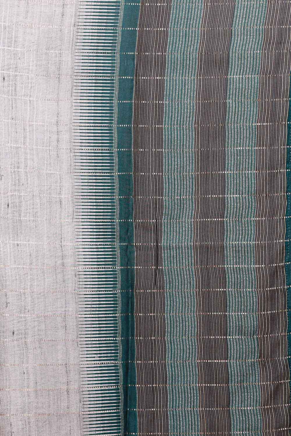 Cream Semi Silk Saree