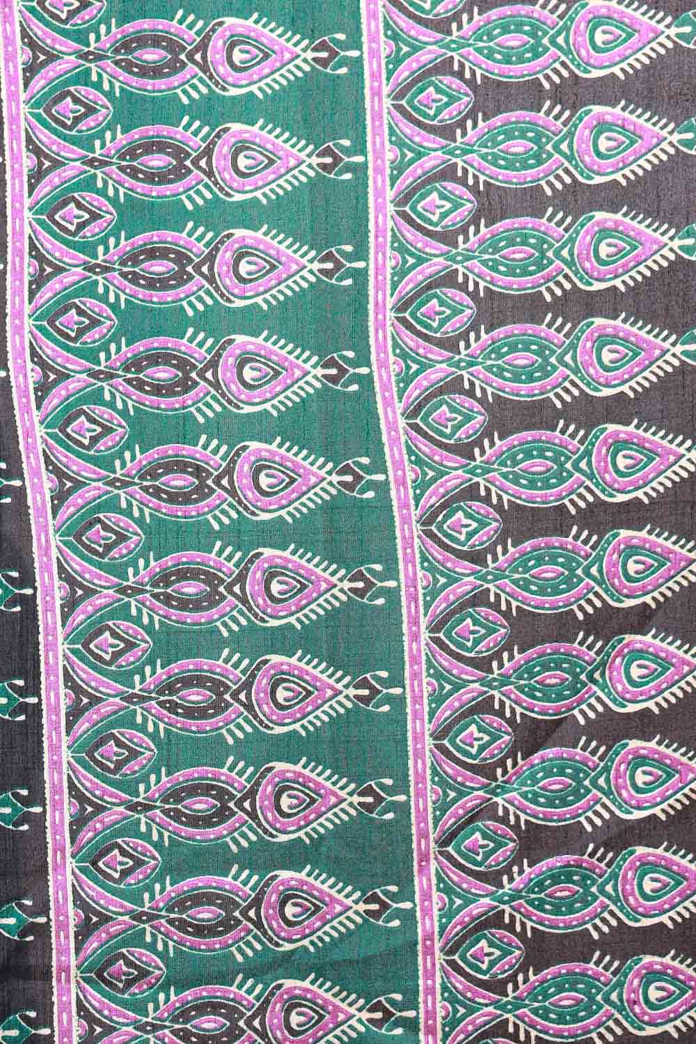 Green Semi Chanderi Saree