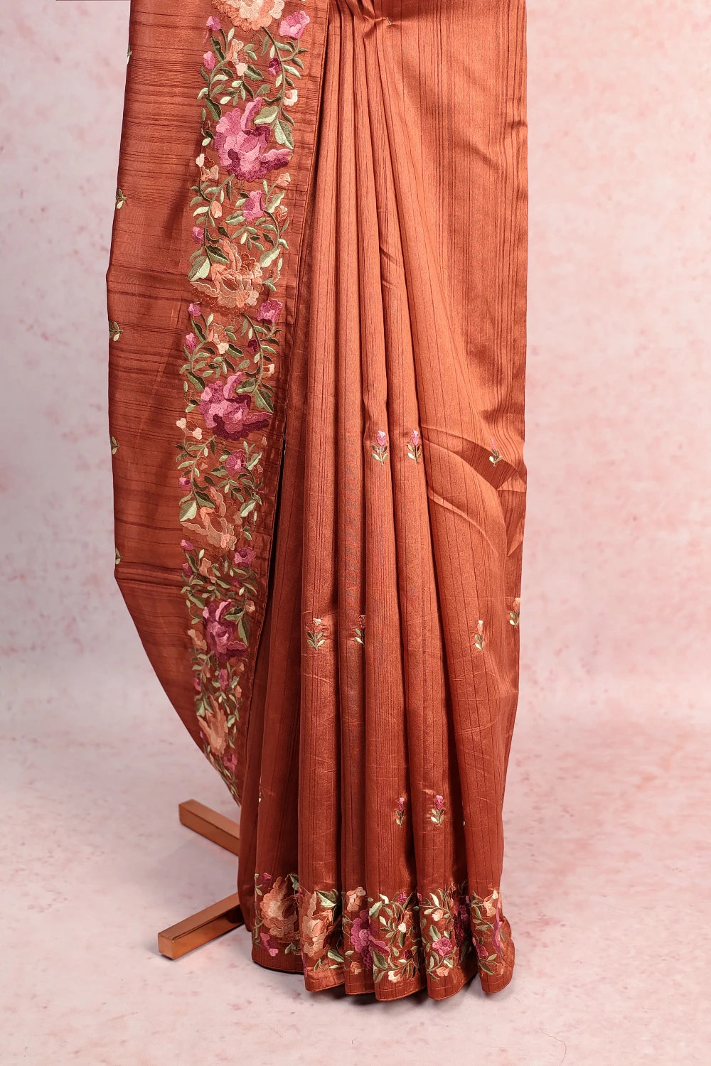 Biscuit Color Semi Jute Saree