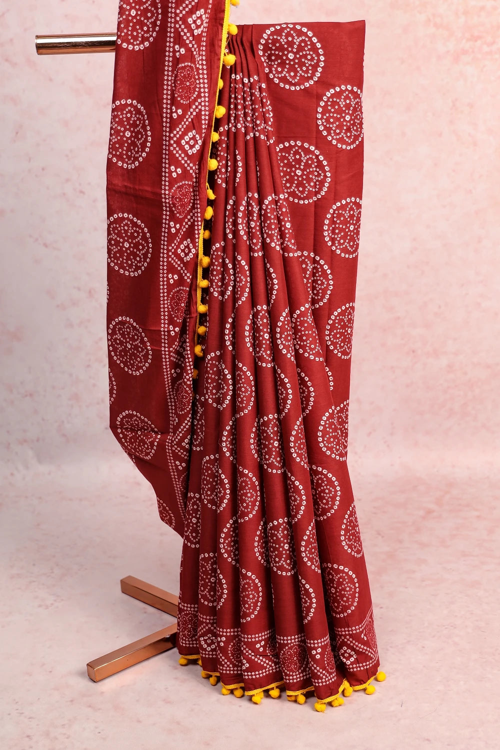 Brown Cotton Saree