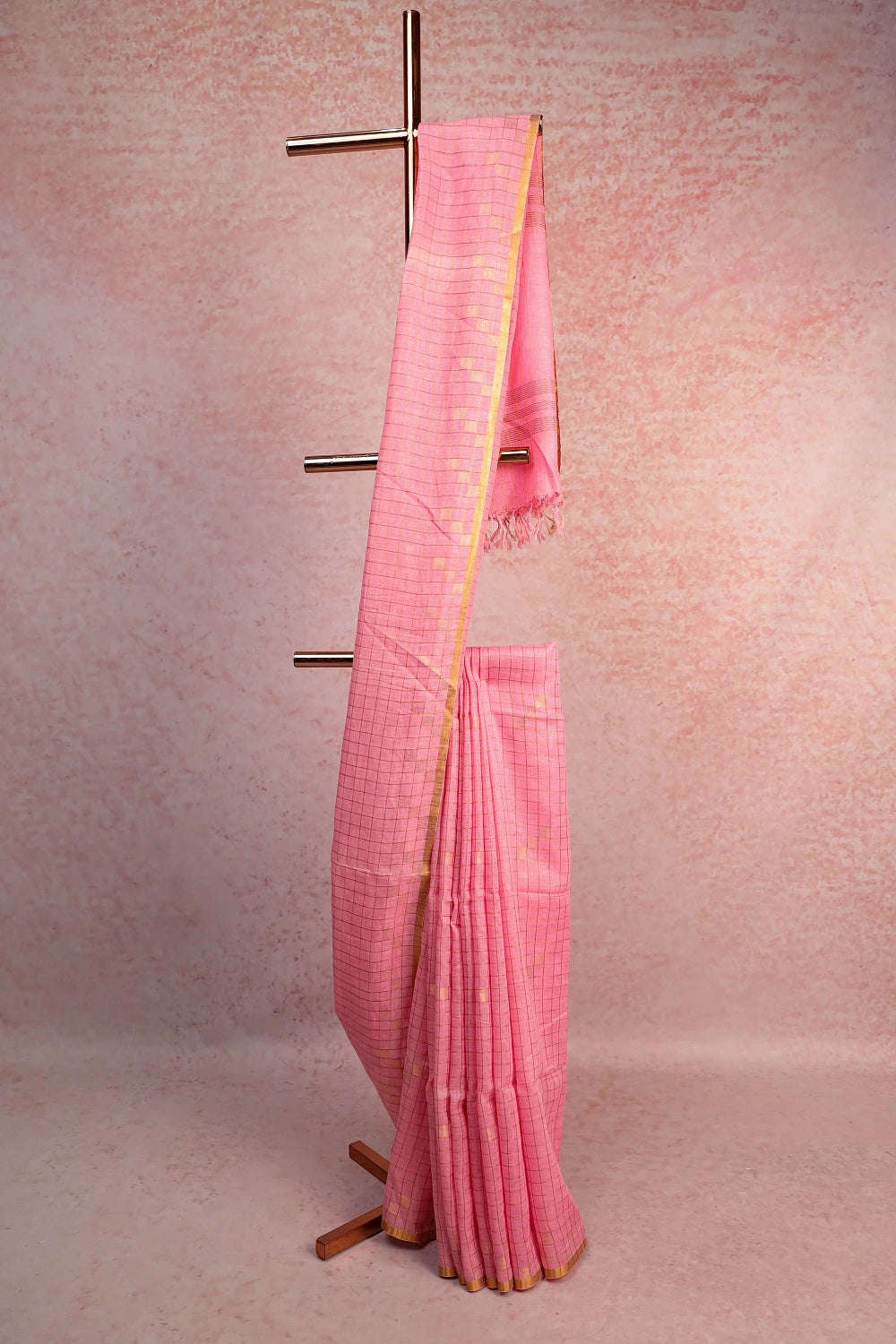 Rose Semi Linen Saree