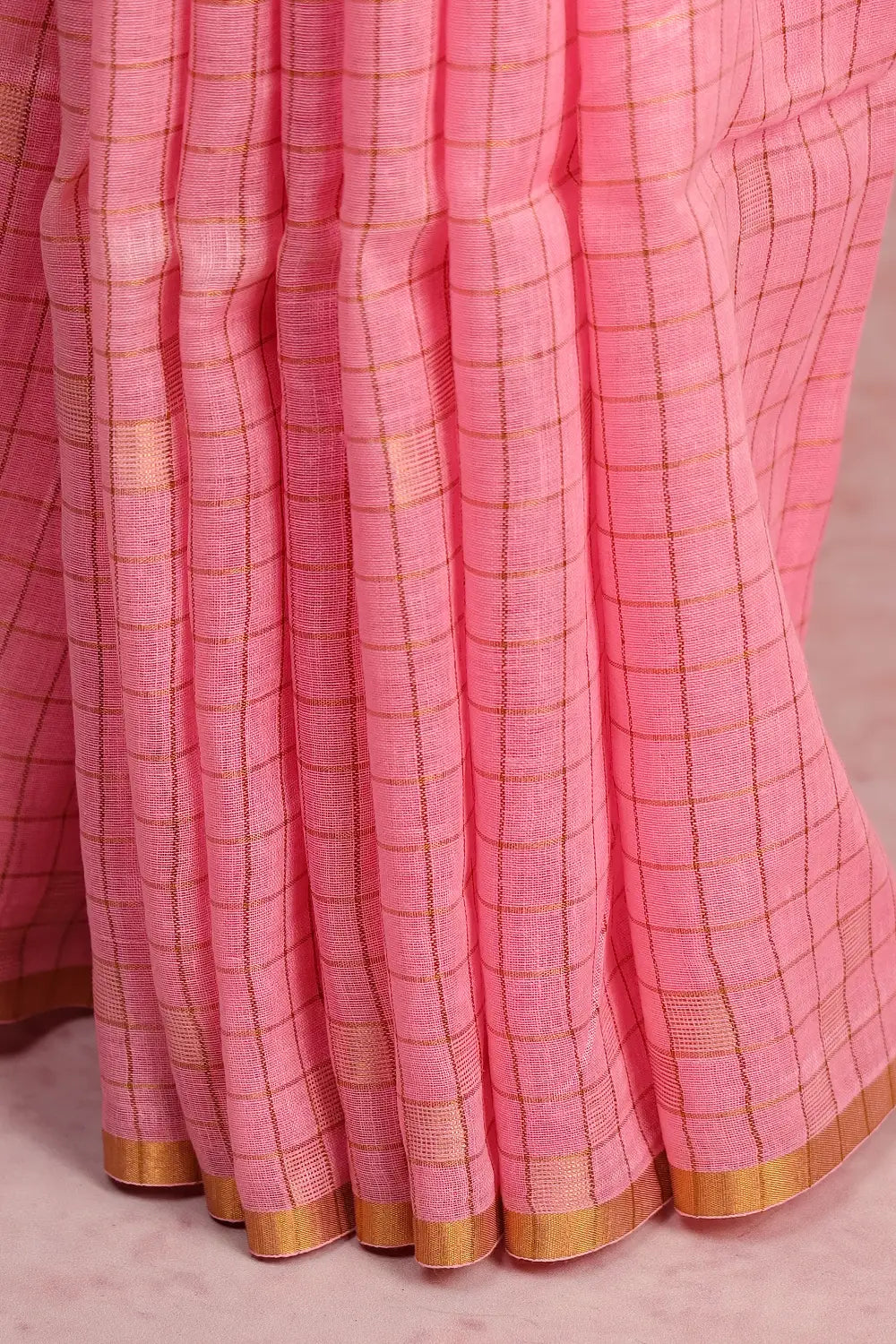 Rose Semi Linen Saree