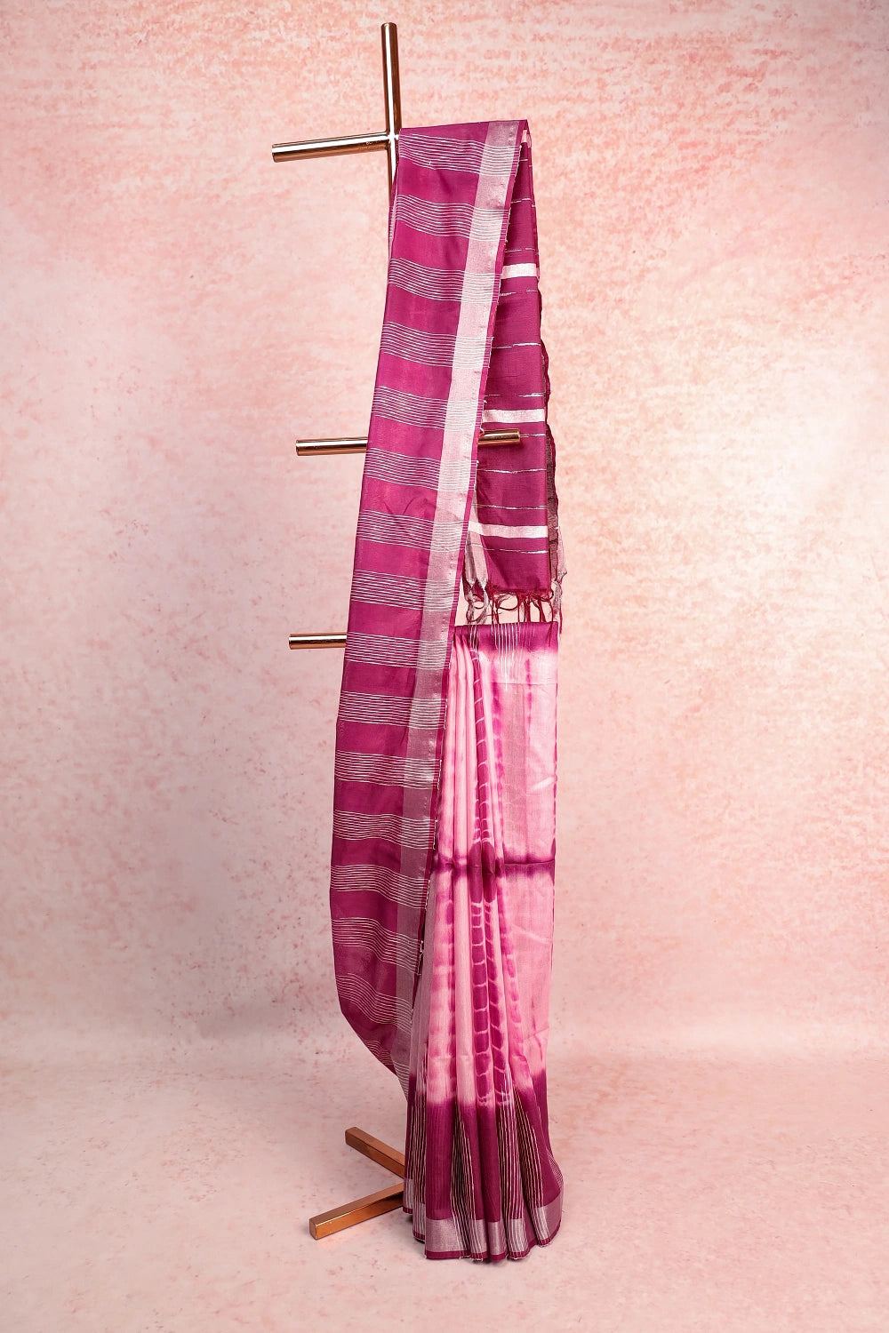 Rose Semi Tussar Saree