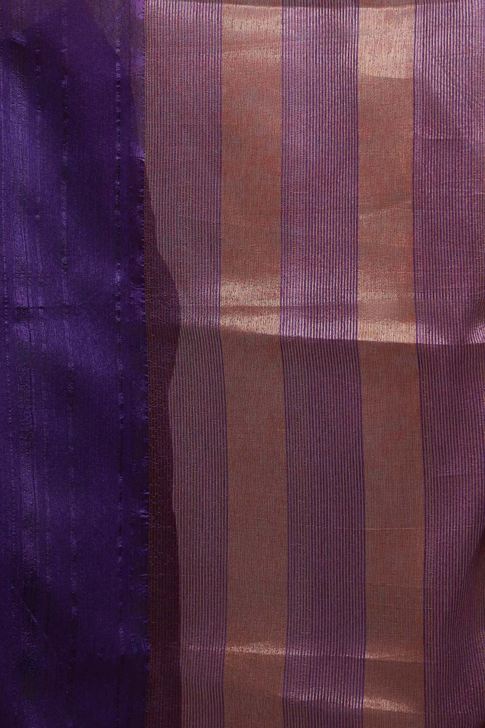 Violet Semi Jute Saree - Seematti