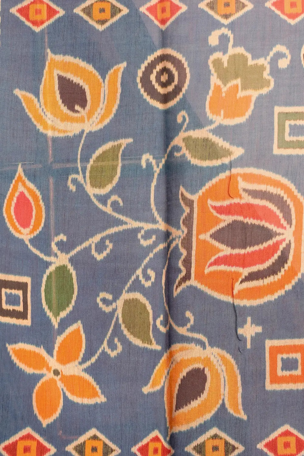 Maroon Semi Chanderi Saree