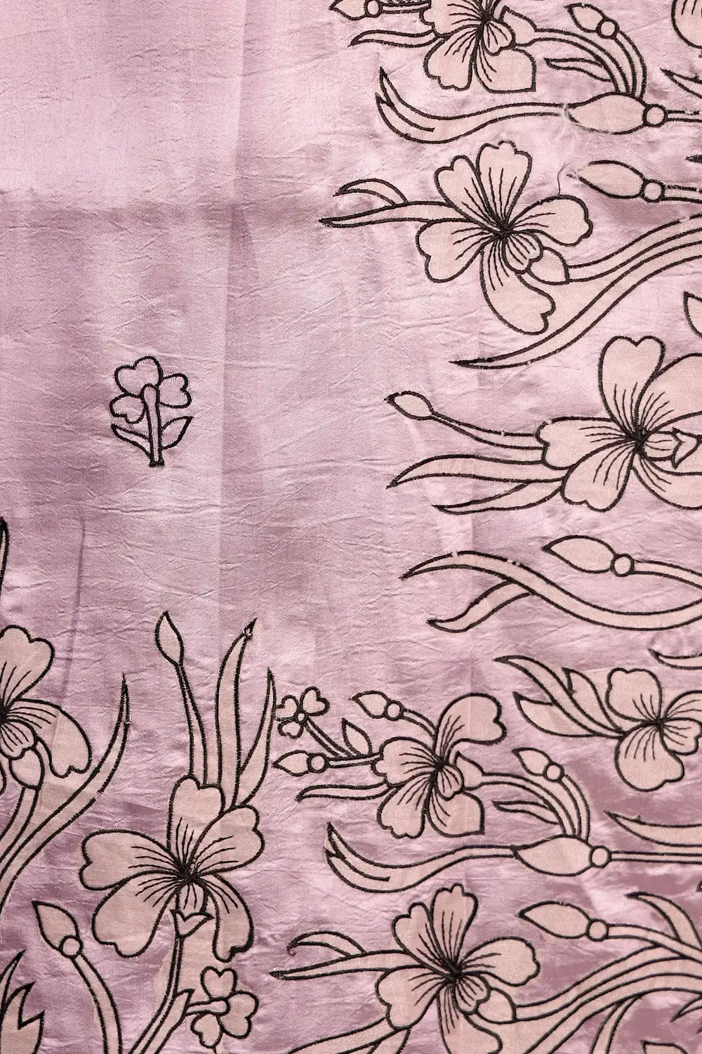 Lavender Semi Silk Saree