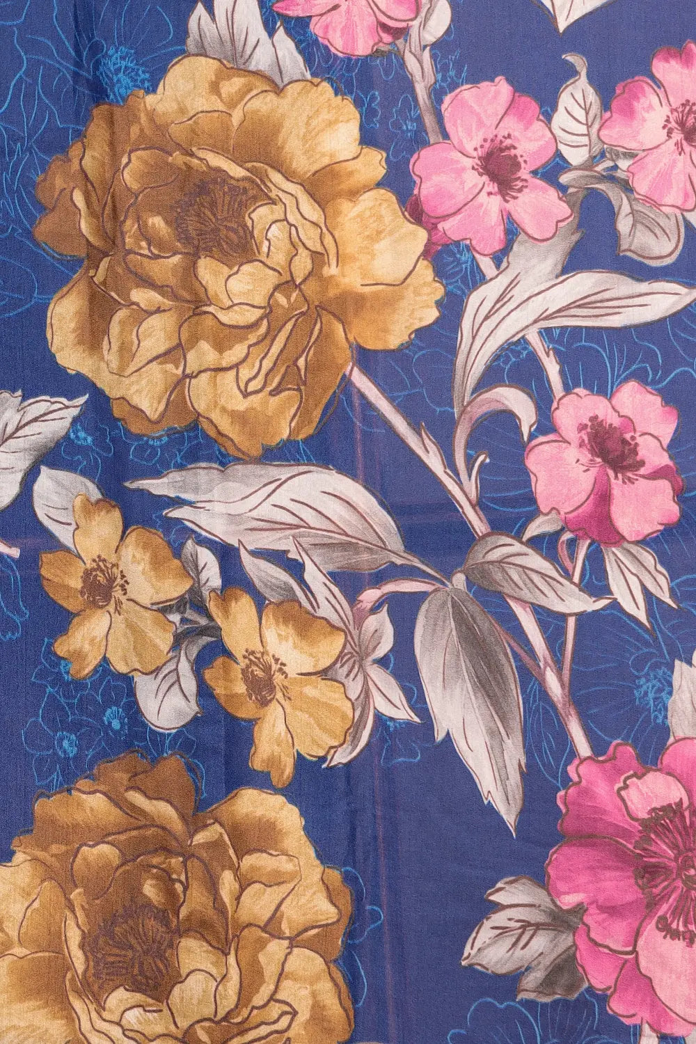 Blue Tussar Saree