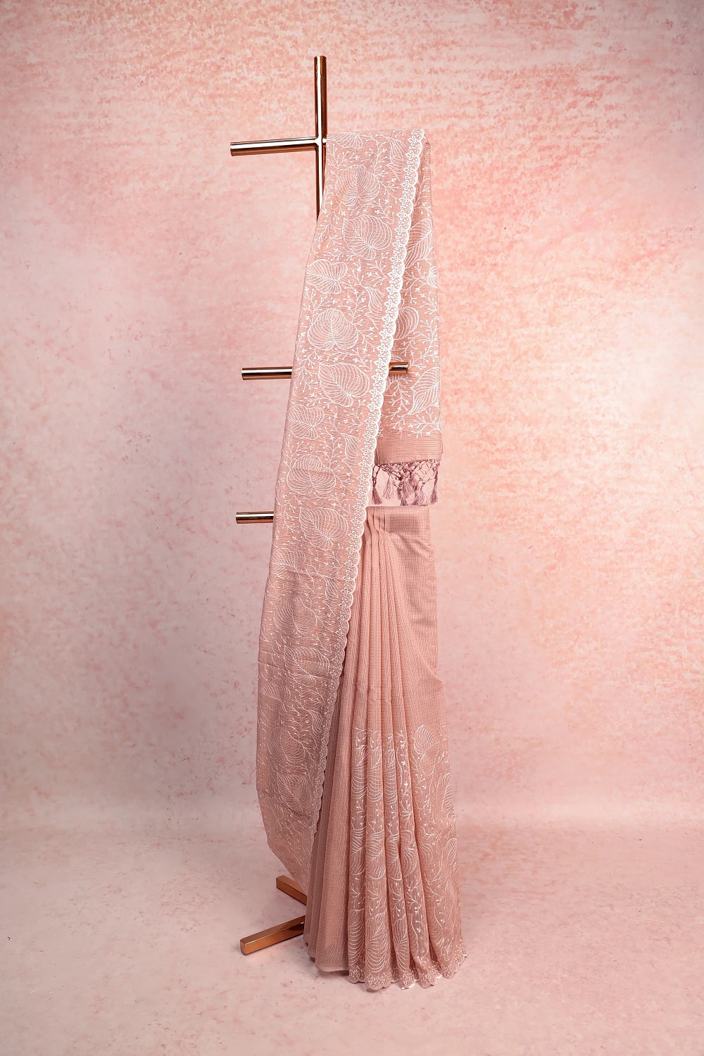 Peach Kota Saree