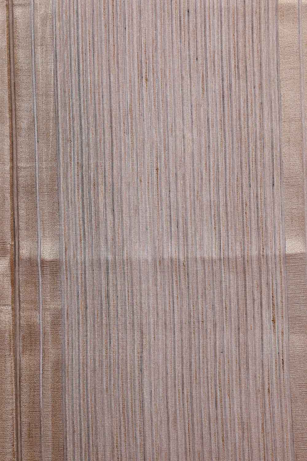 Onion Pink Semi Jute Saree