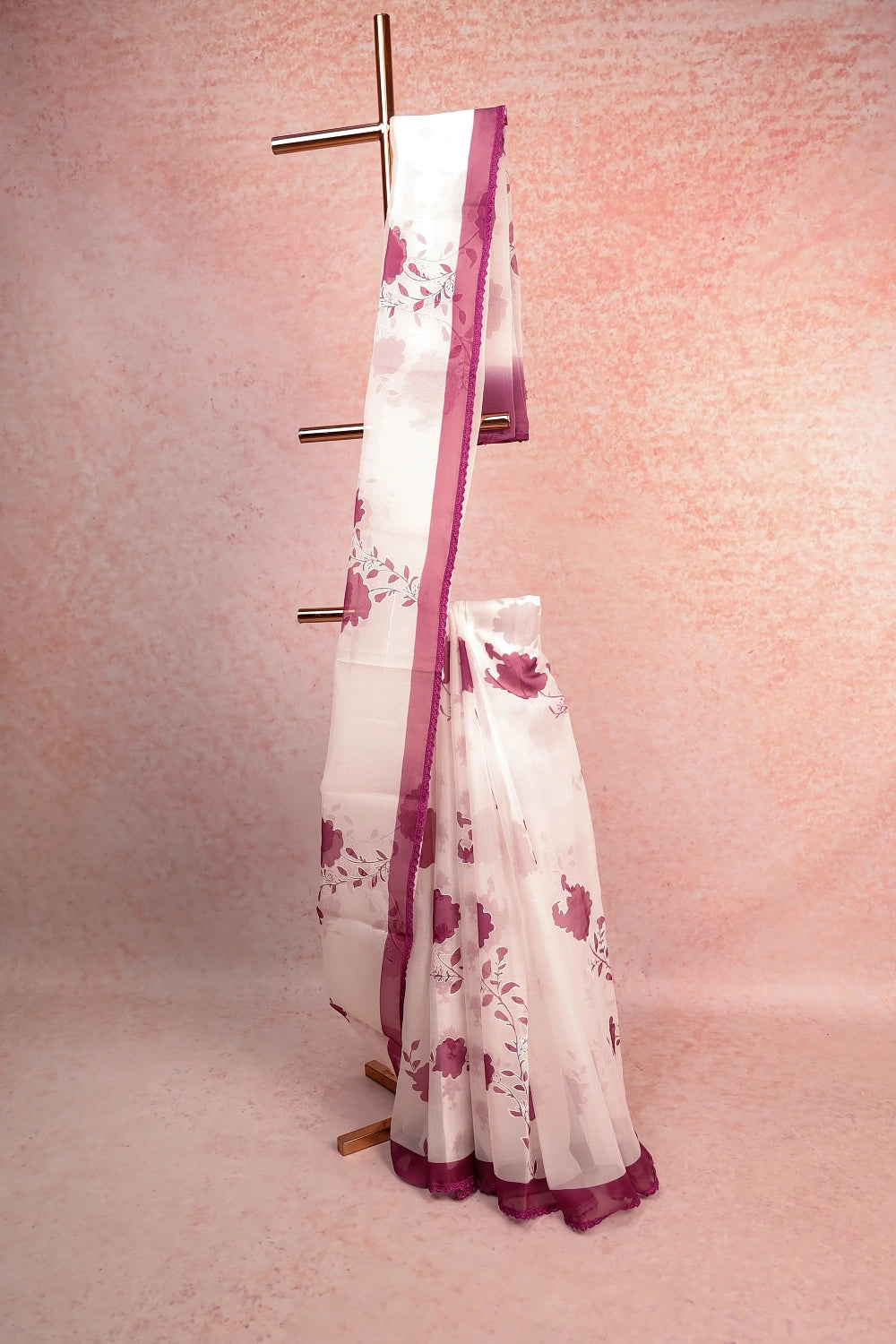 White Organza Saree